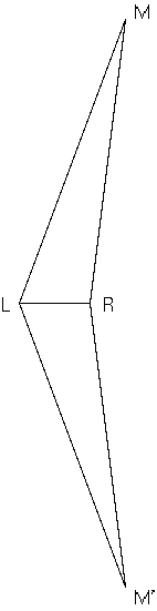 two triangles, MLR and M'LR